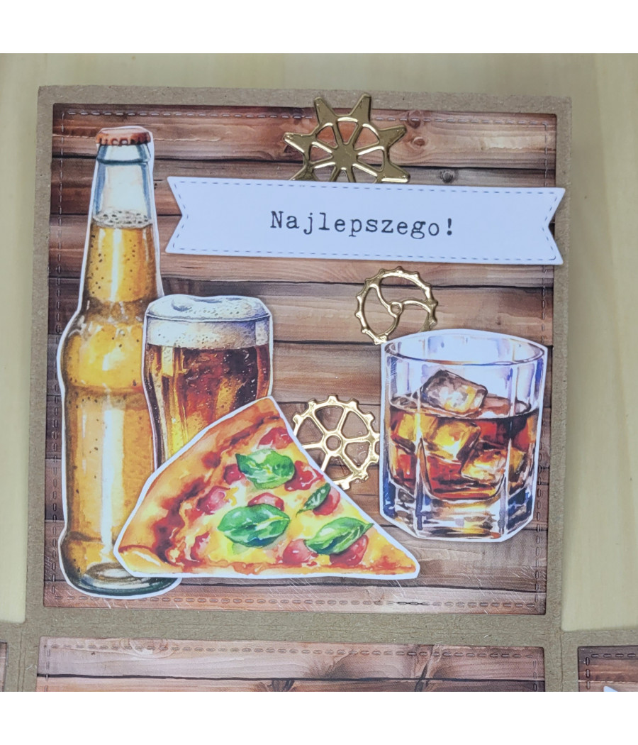 Exploding box, 40 urodziny, narzędzia, deski, personalizacja, handmade
