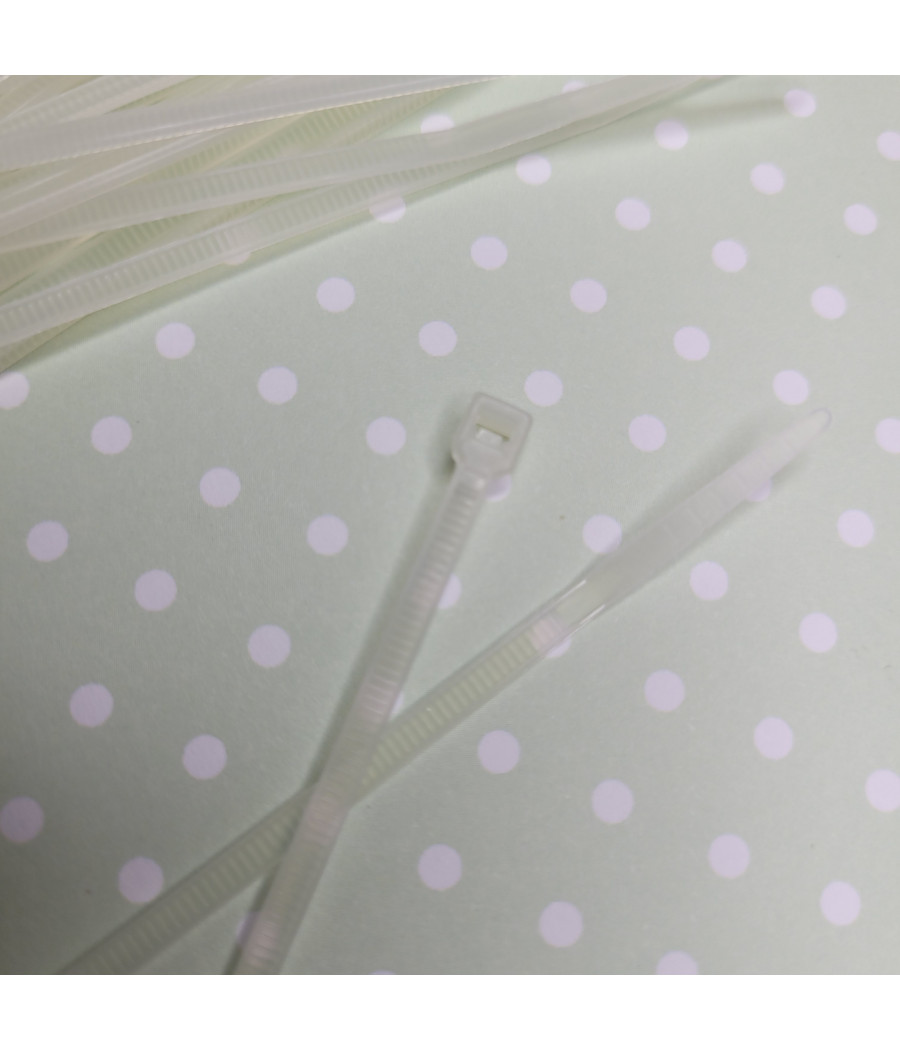 Paski spinające, zaciskowe, 100mm, tyrtytki, kolor naturalny, op. 100szt.