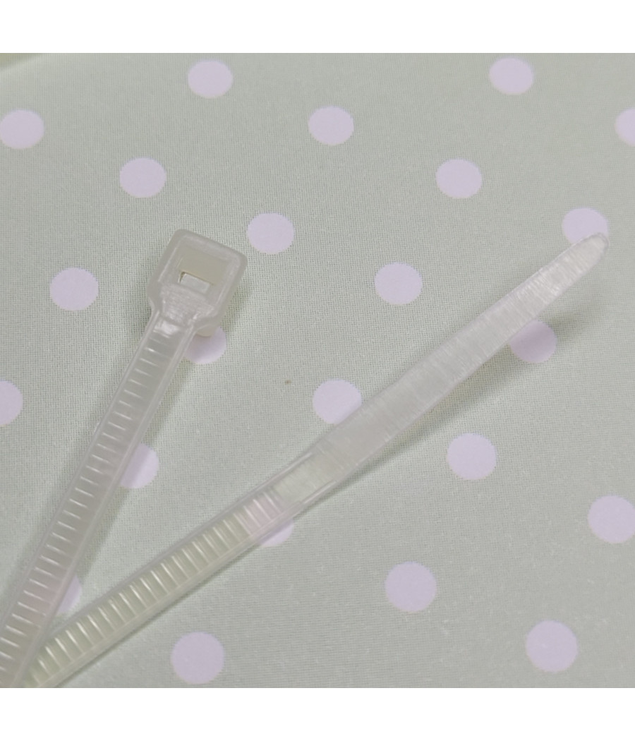 Paski spinające, zaciskowe, 100mm, tyrtytki, kolor naturalny, op. 100szt.