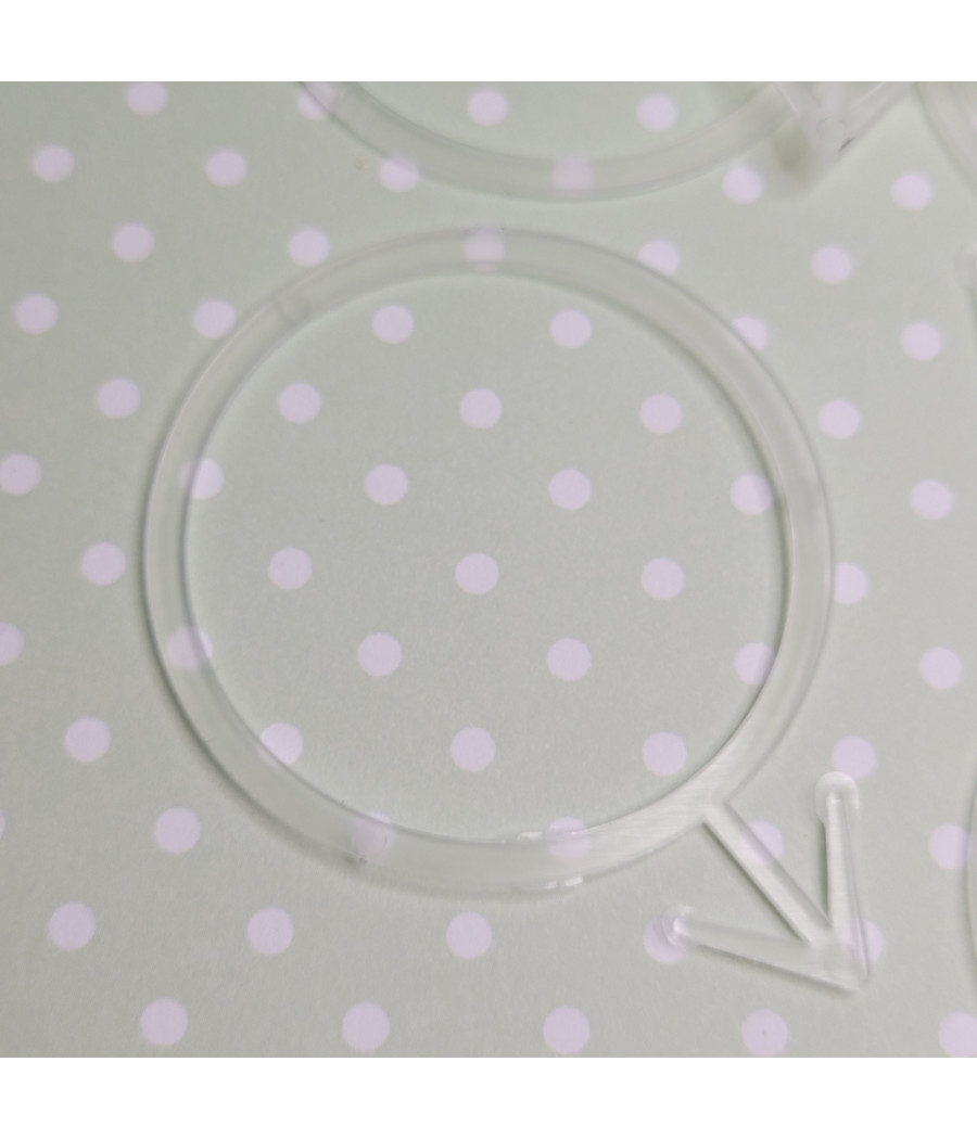 Zawieszki na butelkę, 40mm, ze strzałką, op. 100szt.