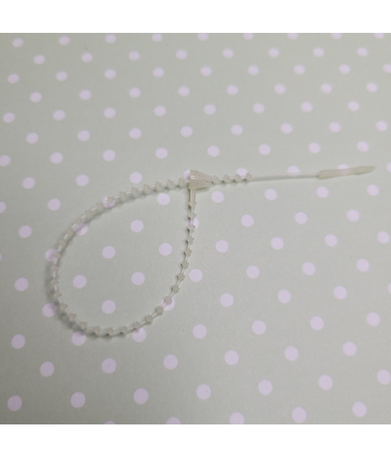 Paski zaciskowe, perełkowe, 125mm, op. 1000szt.