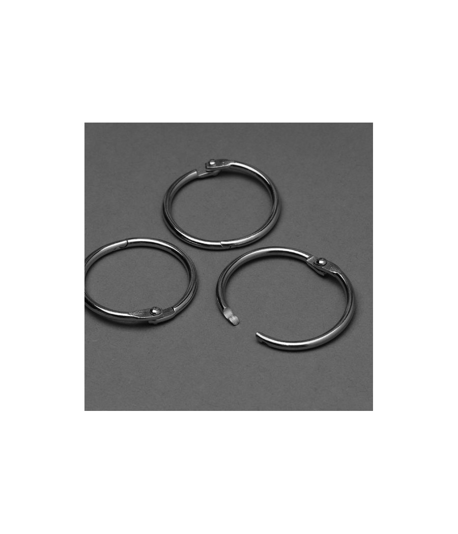 Kółka niklowane, zamykane, 32mm, 100szt. Kółka niklowane, zamykane, 32mm, 100szt.