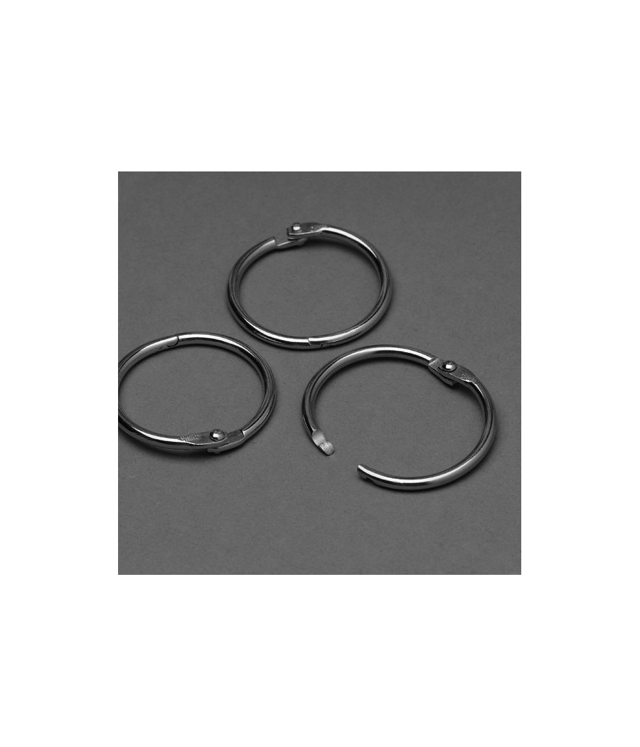 Kółka niklowane, zamykane, 38mm, 100szt. Kółka niklowane, zamykane, 38mm, 100szt.