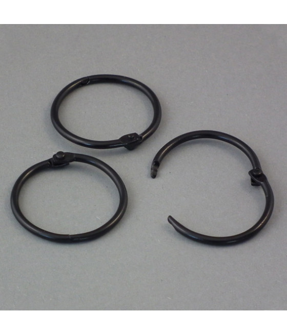 Zamykane kółka 32mm, czarne, 100szt.