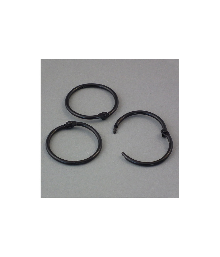 Zamykane kółka 32mm, czarne, 100szt. Zamykane kółka 32mm, czarne, 100szt.