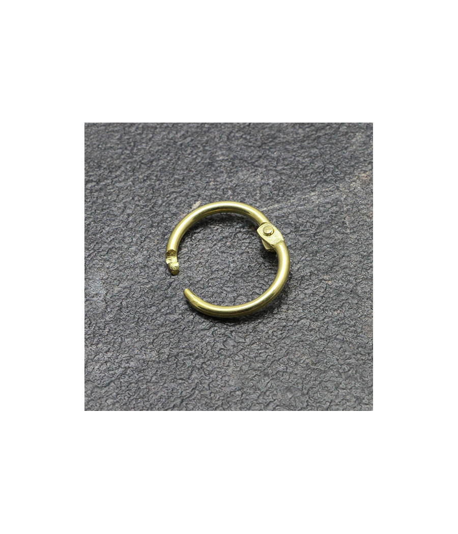 Kółka zamykane, 14mm, złote, 100szt.