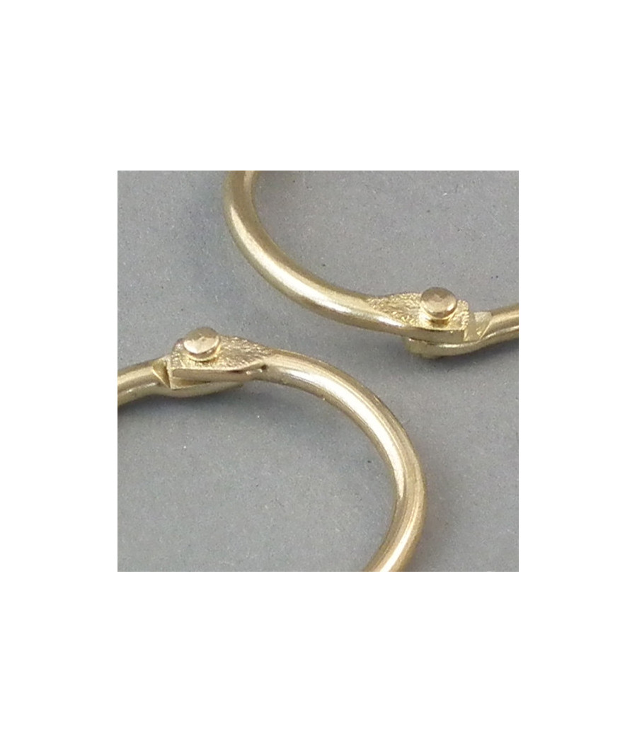 Kółka zamykane 19mm, złote, 100szt.