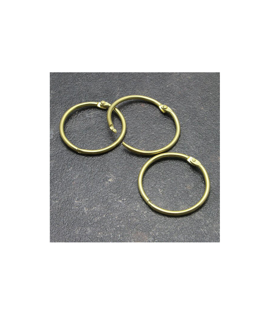 Kółka zamykane 38mm, złote, 100szt. Kółka zamykane 38mm, złote, 100szt.
