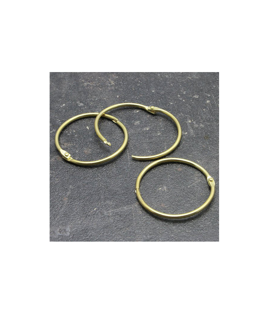 Kółka zamykane 50mm, złote, 100szt. Kółka zamykane 50mm, złote, 100szt.