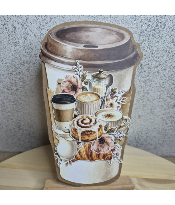 Kartka na każdą okazję - kawa na wynos, handmade