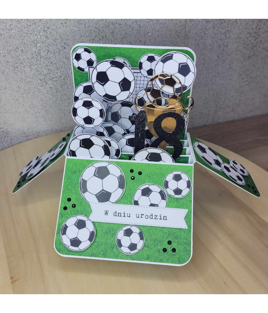 Personalizowana kartka 3D, pop-up box, na zamówienie, urodziny, Roczek, handmade