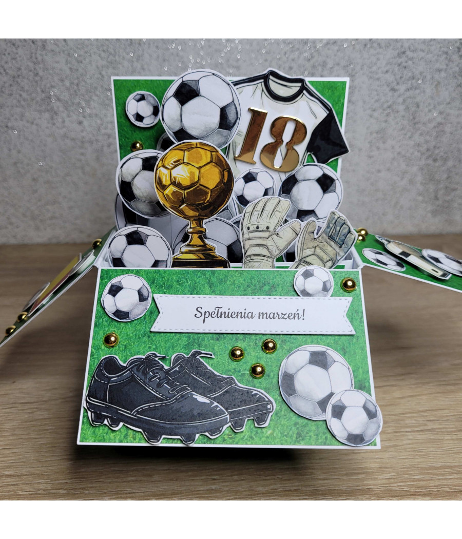 Personalizowana kartka 3D, pop-up box, na zamówienie, urodziny, Roczek, handmade